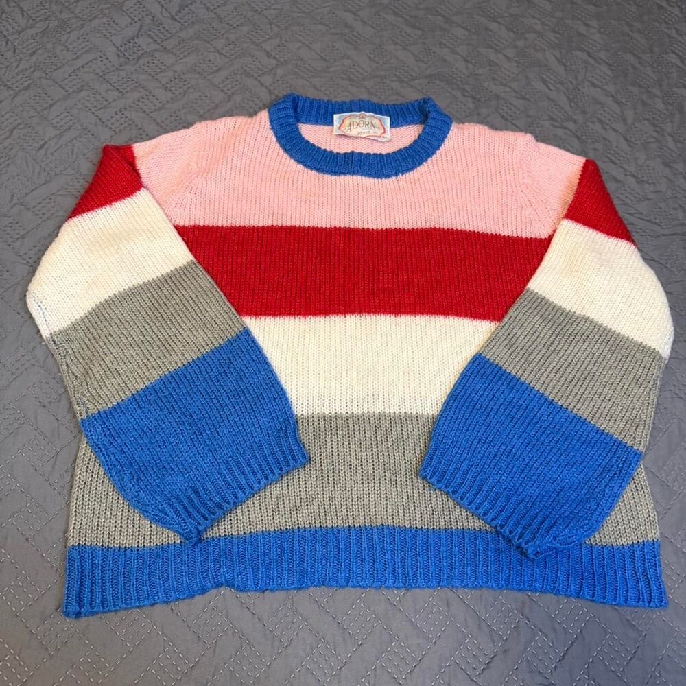 Vintage 90s Sweater Knit Size M/L Women's Grandma Core Cottage Core
